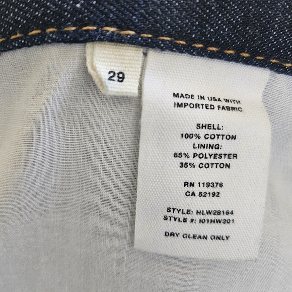 Helmut Lang, Turn Up, Raw Denim Jeans - Picture 4 of 5